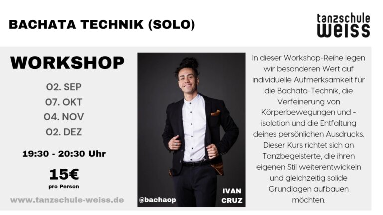 Tanzschhule Weiss Bachata Workshop