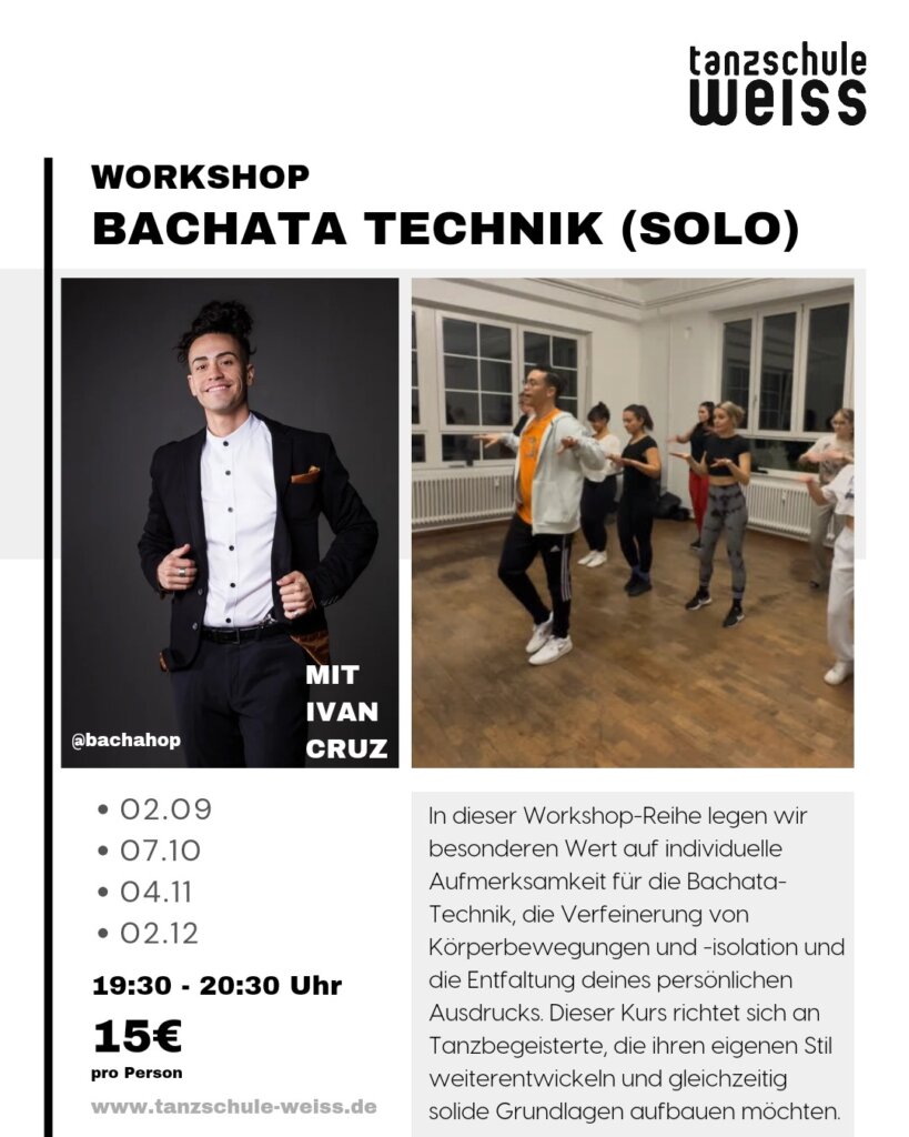 Tanzschule Weiss Bachata Workshop